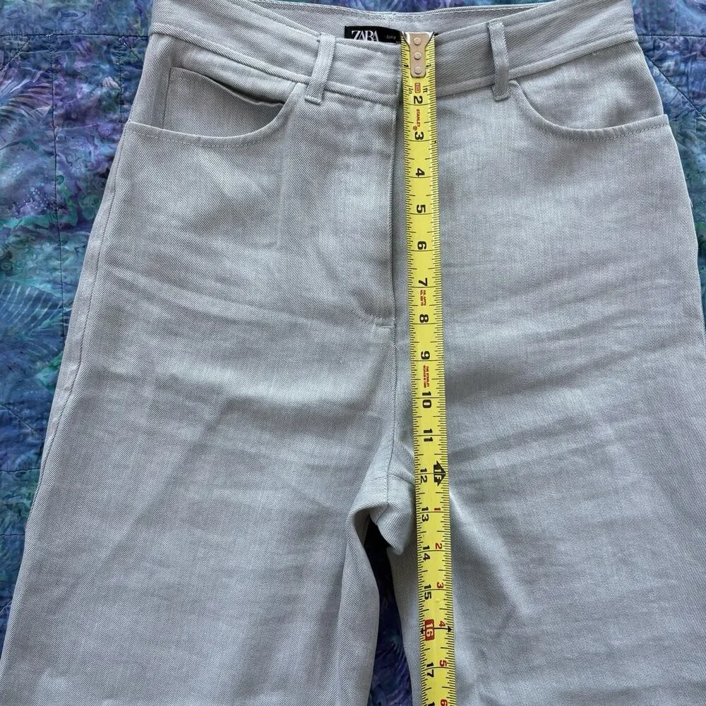 Zara Chambray-inspired Summer Soft Pants Women’s Size Small Trouser